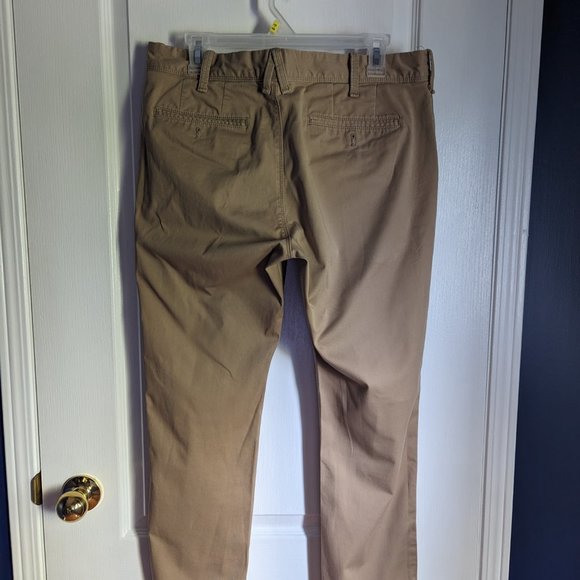 Express Skinny Fit Khaki Chinos - Picture 2 of 6